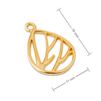 Amoracast pendant branches 16x11mm gold-plated