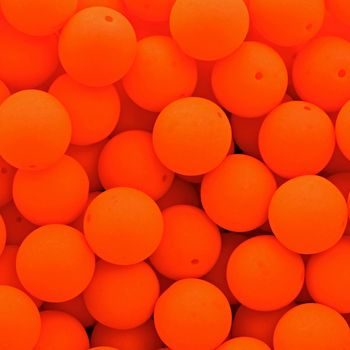 Mačkané korálky Estrela NEON 8mm oranžové