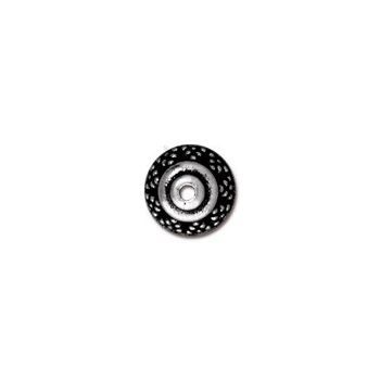 TierraCast bead cap 8mm Bali antique silver No.382