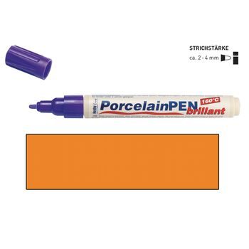 Porcelain and glass pen KREUL BRILLANT orange