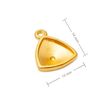 Manumi pendant with a setting for SWAROVSKI 4799 9,2x9,4 gold-plated