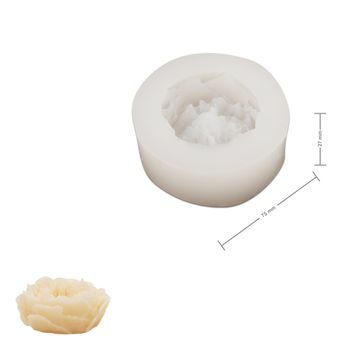 Manumi silikonová forma na odlévání kreativní hmoty 75 x 27 mm ve tvaru anglické růže