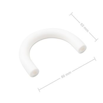 Silicone U-shaped teether White Snow