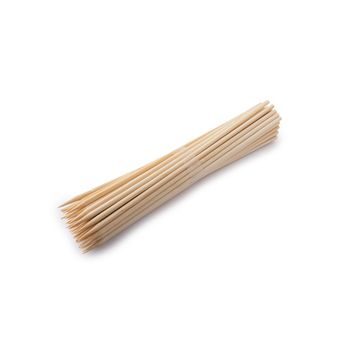 Bamboo skewers thick with a tip 25cm 150pcs