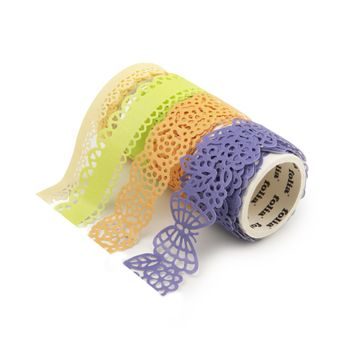 Lace washi tape 4x1m spring