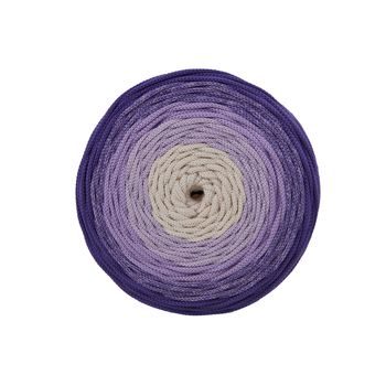 Manumi crochet polyester cord 5 mm ombré purple