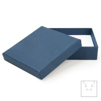 Jewellery gift box blue 86x86x25