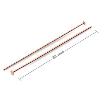 Headpins 38mm rose gold