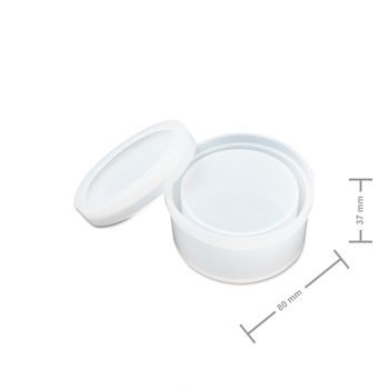 Matriță de silicon pentru turnarea rășinii de cristal cutie rotundă 80x37mm