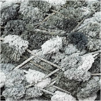 Rico design háčkovacia bambulková priadza POMPON Print ružovo-biela