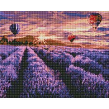 Diamond painting picture lavender field 40x50