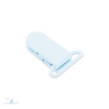 Plastic dummy clip 37x16x9mm Pastel Blue