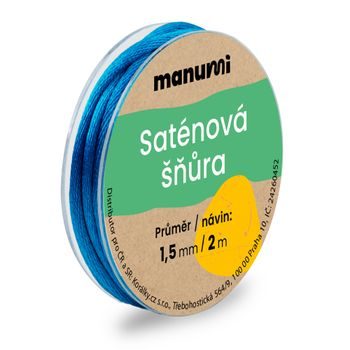 Șnur satinat din nailon 1,5mm/2m Baby Blue