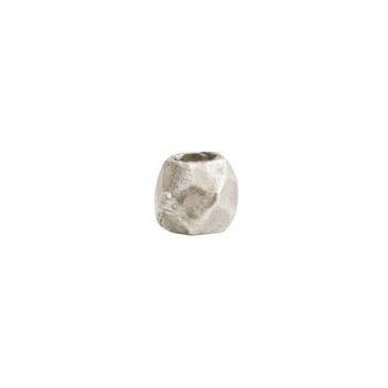 Nunn Design round faceted bead 4x3,5mm silver-plated