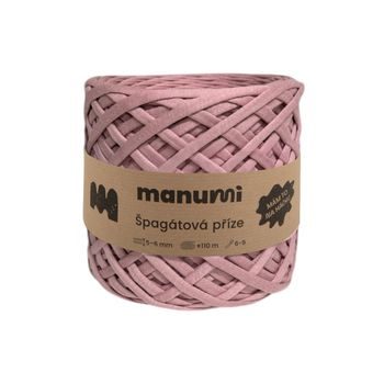 Manumi špagátová prízia púdrovo ružová