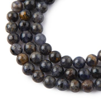 Iolite A beads 8mm