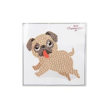 Diamond painting sticker pug