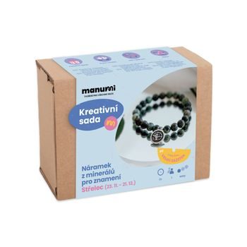 Manumi kreativní sada na výrobu náramku z minerálů se znamením zvěrokruhu Střelec