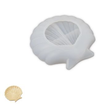 Silicone mould for creative clay bowl in the shape of a seashell