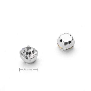 Chaton pentru cusut în montură ss16/4mm Crystal