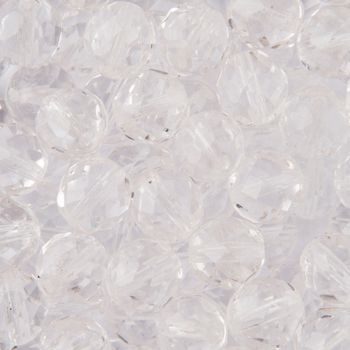 Broušené korálky 10mm Crystal