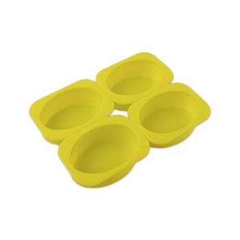 Silicone mould for casting soap mass in oval shapes