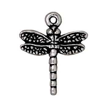 TierraCast pendant Dragonfly antique silver