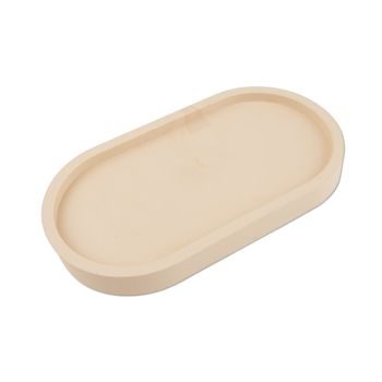 Silicone mould for casting creative clay soap dish oval 116x74mm