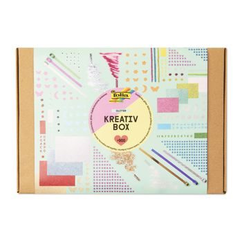 Creative crafting set with glitter