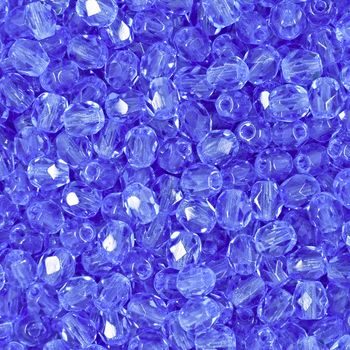 Glass fire polished beads 4mm Sapphire