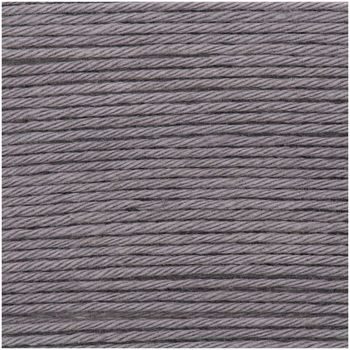 Cotton crochet yarn Ricorumi dk shade 080 slate grey