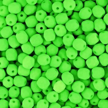 Glass fire polished beads 4mm Neon Green