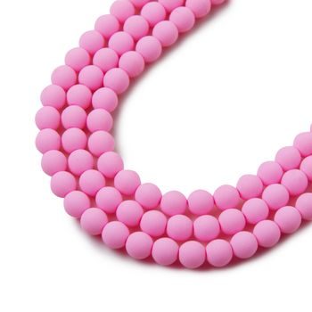 České stláčané korálky Estrela BONDELI 4 mm soft pink