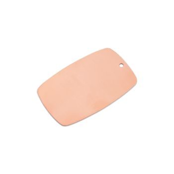 Copper cutout oval rectangle 51x32mm
