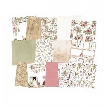 Set of papers with a print BASIC 20 sheets 24x34cm 270g/m²