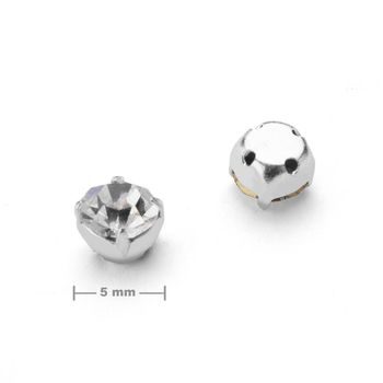 Chaton pentru cusut în montură ss20/5mm Crystal