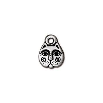 TierraCast pendant Kittyface antique silver