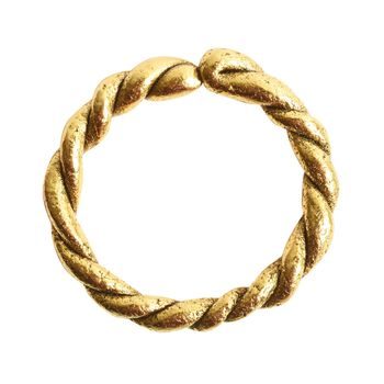 Nunn Design connector twisted circle 24mm gold-plated