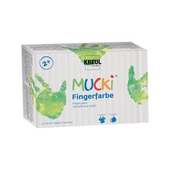 Finger paints set Mucki 6 colours