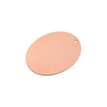 Copper cutout oval 41x31mm