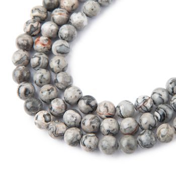 Gray Picasso beads 6mm