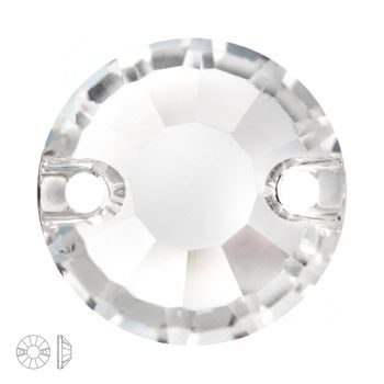 Preciosa MC našívacie šatónové ruže VIVA12 10mm Crystal