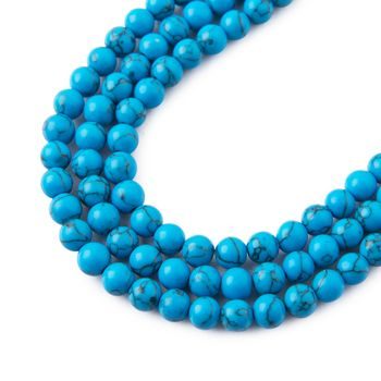 Deep Blue Turquoise beads 4mm
