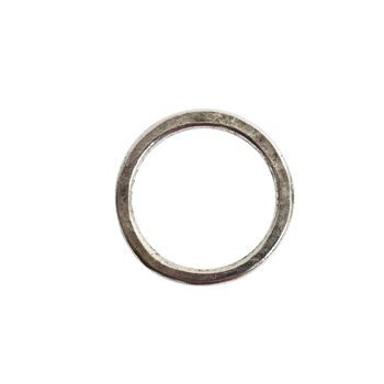 Nunn Design connector medium organic circle 24mm silver-plated