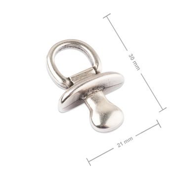 OmegaCast pendant dummy 30x21mm silver-plated