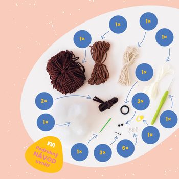 Manumi creative crochet mobile phone bag kit