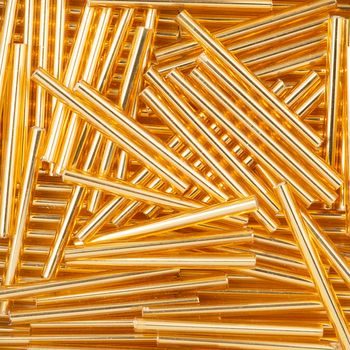 PRECIOSA glass tubes straight 30mm gold