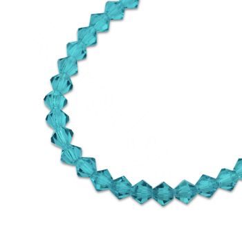 Preciosa MC bead Rondelle 3mm Blue Zircon