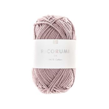 Cotton crochet yarn Ricorumi dk shade 072 pastel lavender