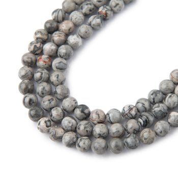 Gray Picasso beads 4mm